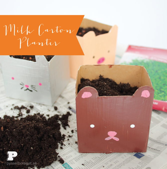 DIY - Jardineras con bricks de leche ¿Reciclamos? 